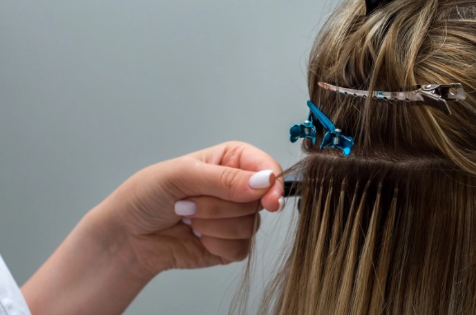 Preparing hair for extensions